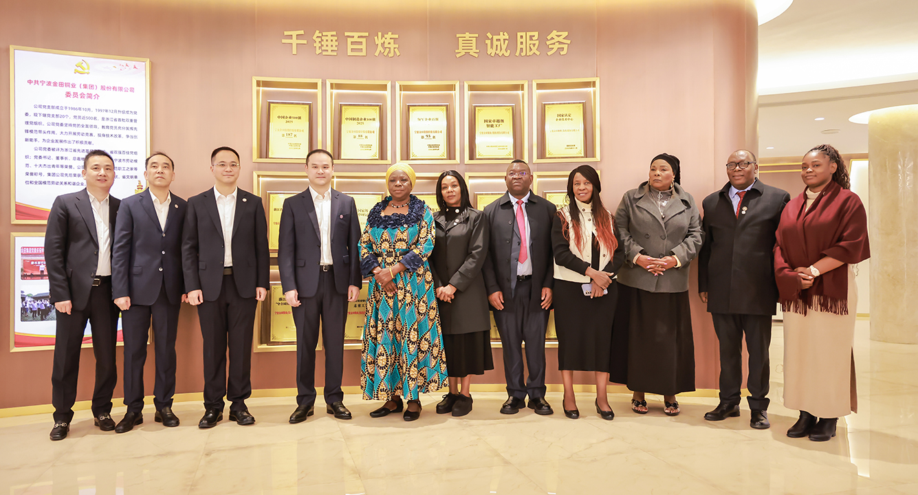 赞比亚副总统到金田铜业考察调研